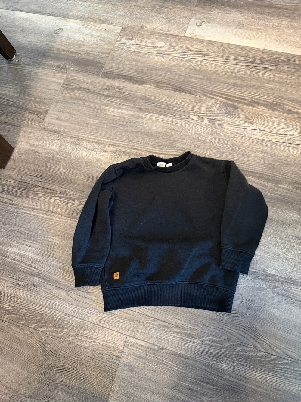 tentree Black Kids Crewneck Sweatshirt